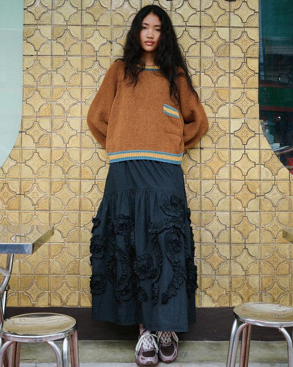 Story Mfg. Orbit Skirt - Black Fossil