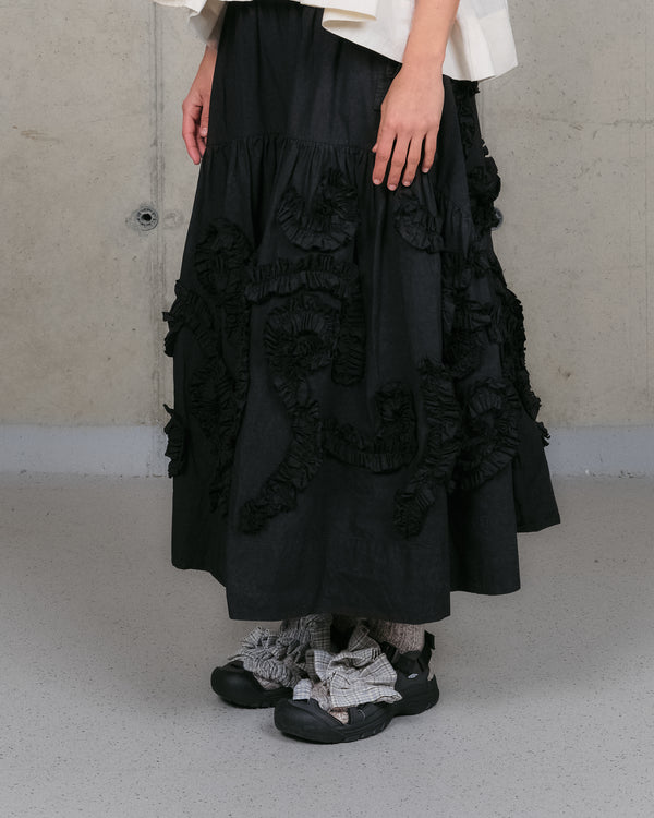 story mfg. Orbit Skirt - Black Fossil