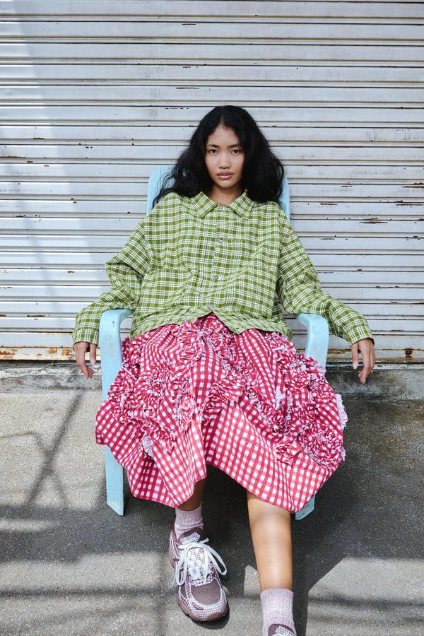 Story Mfg. Orbit Skirt - Red Fossil