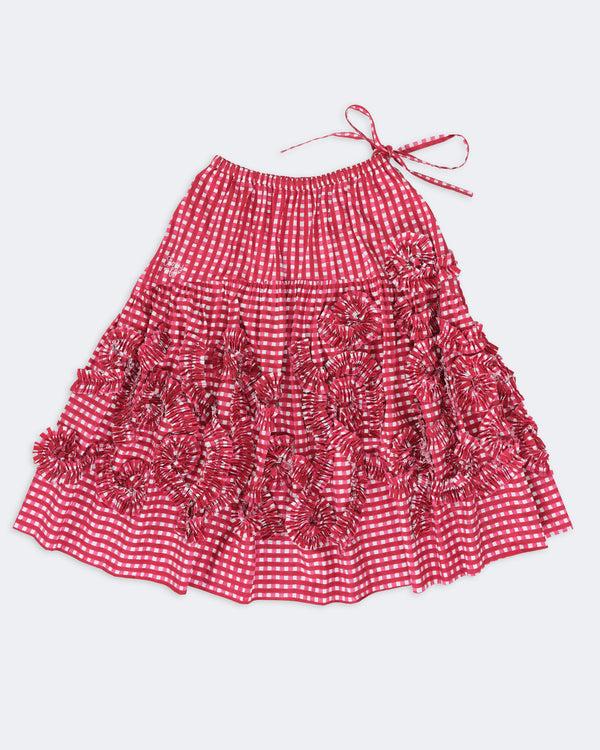 Story Mfg. Orbit Skirt - Red Fossil