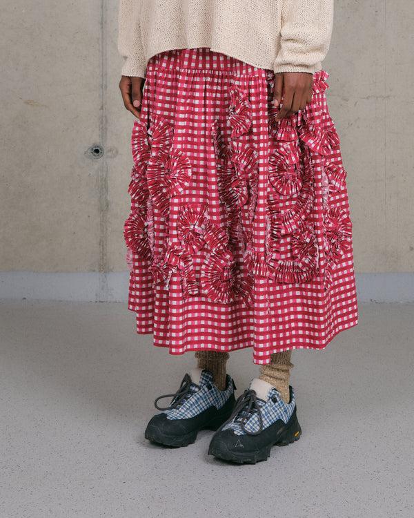 story mfg. Orbit Skirt - Red Fossil