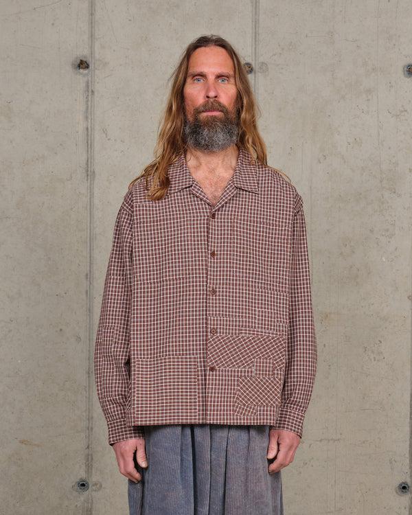 story mfg. PA Shirt LS - Brown Check