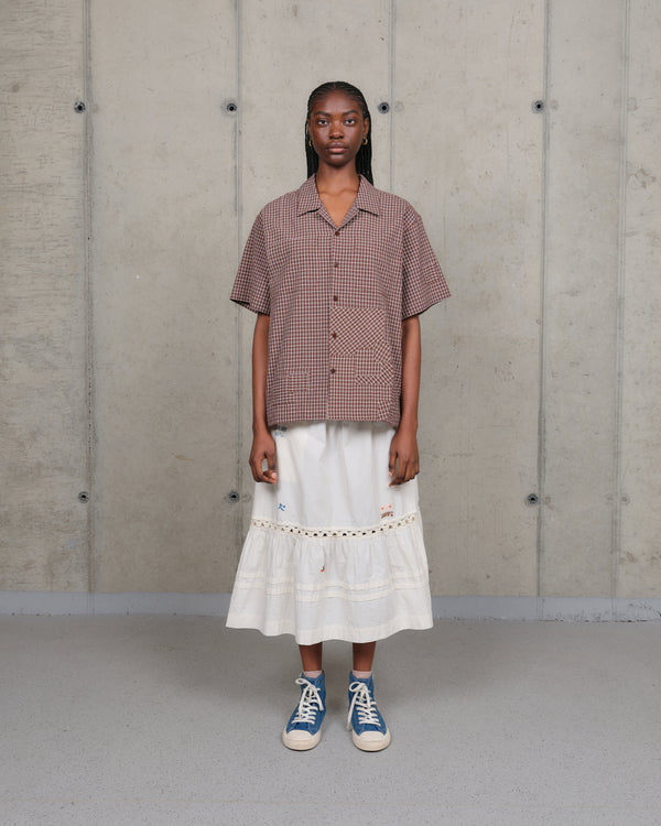 Story Mfg. PA Shirt SS - Brown Check