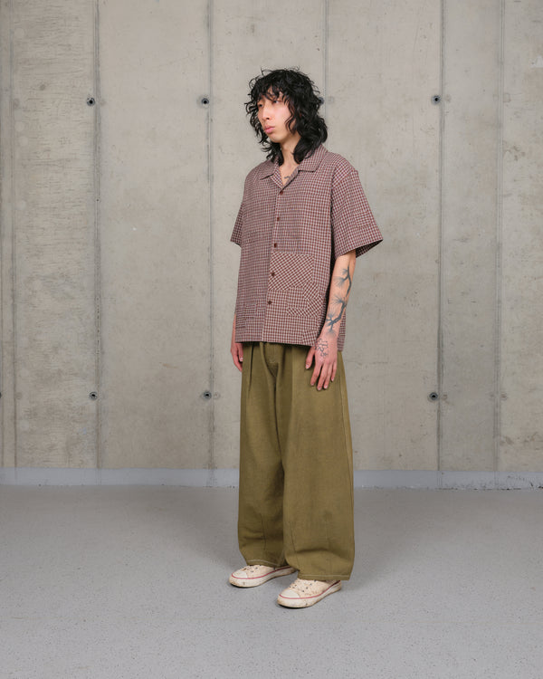Story Mfg. PA Shirt SS - Brown Check
