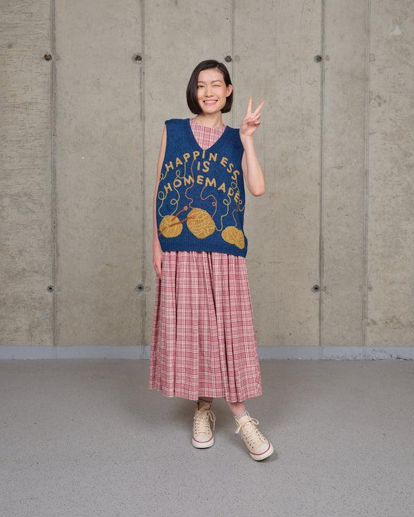 Story Mfg. Party Knit Vest - Indigo Homemade
