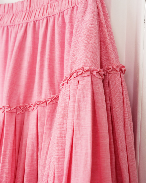 Story Mfg. Pine Skirt - Pink Pleats