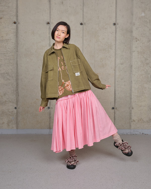 Story Mfg. Pine Skirt - Pink Pleats