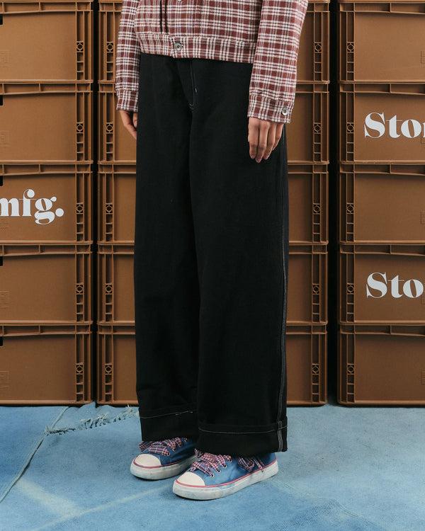 story mfg. Poetry Pants - Black Wonky-Wear
