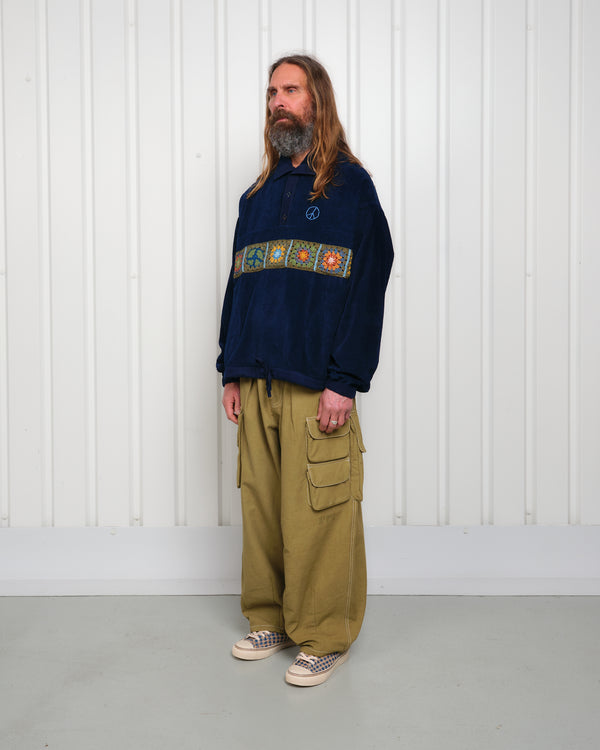 Story Mfg. Polite Pullover - Indigo Corduroy