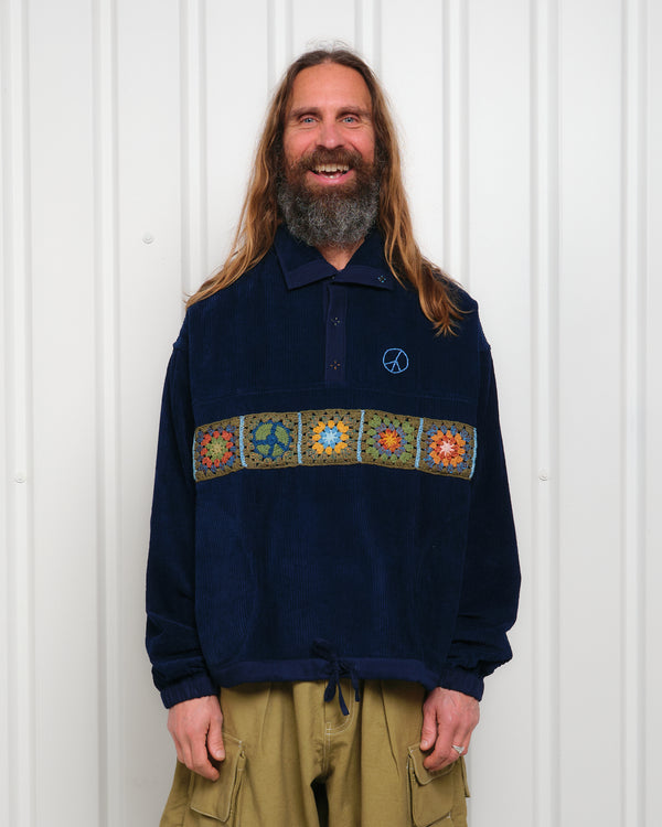 story mfg. Polite Pullover - Indigo Corduroy