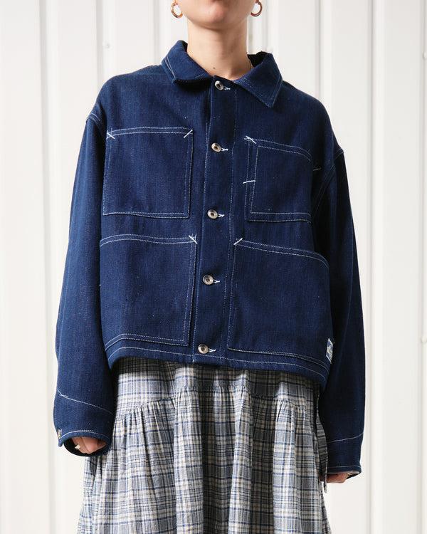 Story Mfg. Post Jacket - Indigo Selvedge Denim