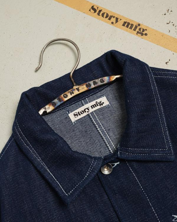 Story Mfg. Post Jacket - Indigo Selvedge Denim
