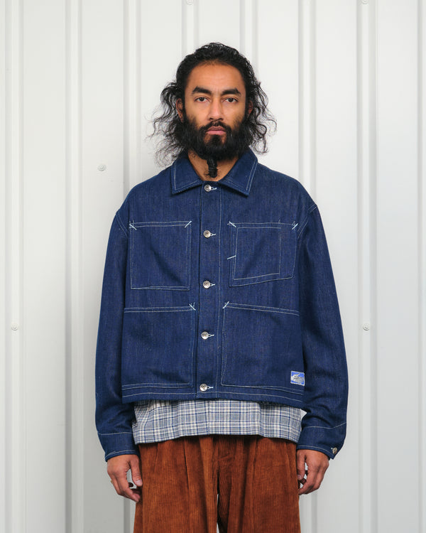 story mfg. Post Jacket - Indigo Selvedge Denim
