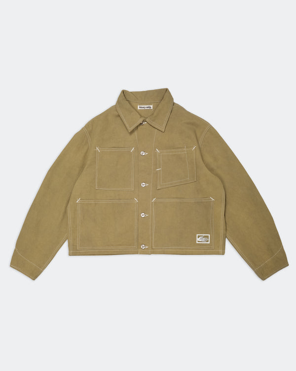 Story Mfg. Post Jacket - Olive Wonky-Wear