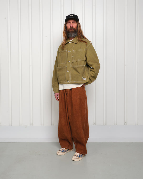 Story Mfg. Post Jacket - Olive Wonky-Wear
