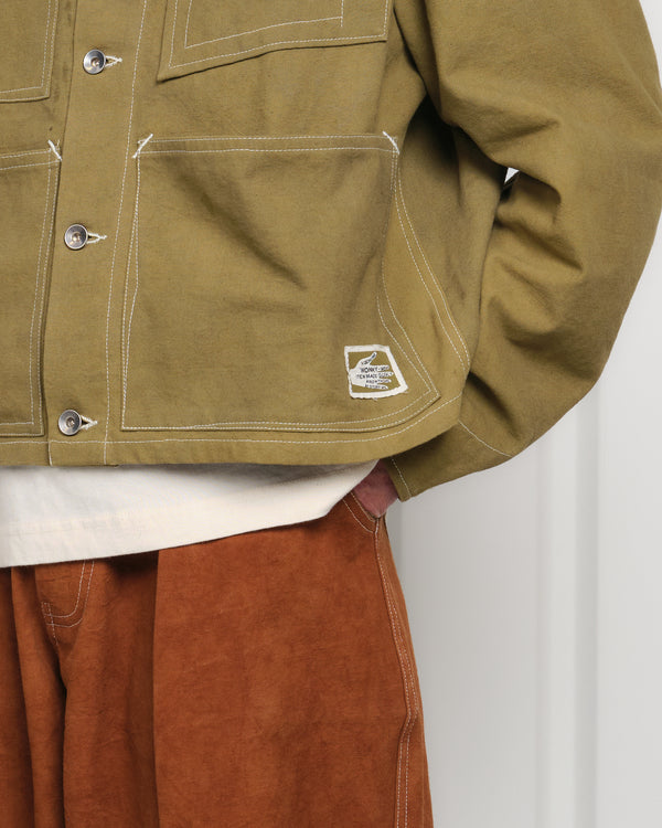 Story Mfg. Post Jacket - Olive Wonky-Wear