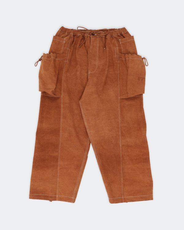 Story Mfg. Salt Pants - Brown Contrast Slub
