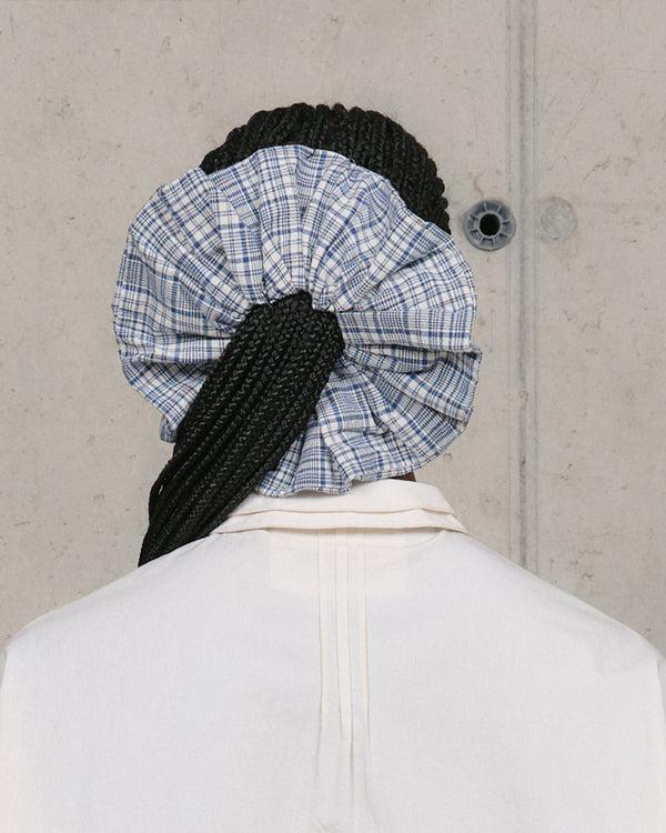 Story Mfg. Scrunchie - Indigo Check