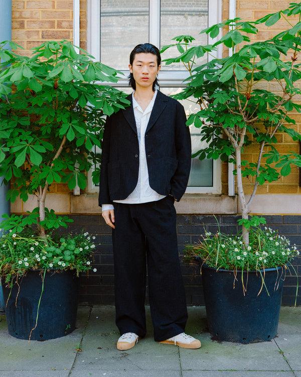 Story Mfg. Shale Jacket - Black Slub