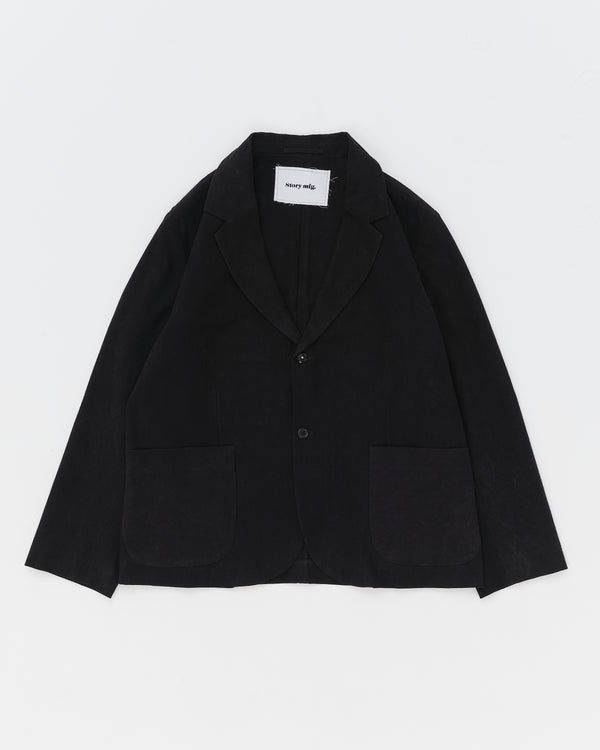 Story Mfg. Shale Jacket - Black Slub