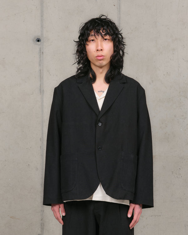 story mfg. Shale Jacket - Black Slub
