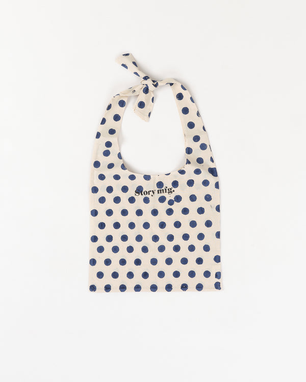 story mfg. Shop Tote - Navy Polka