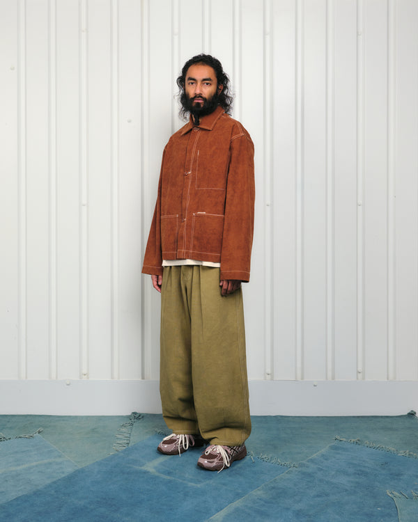 Story Mfg. Short On Time Jacket - Brown Wonky-Wear