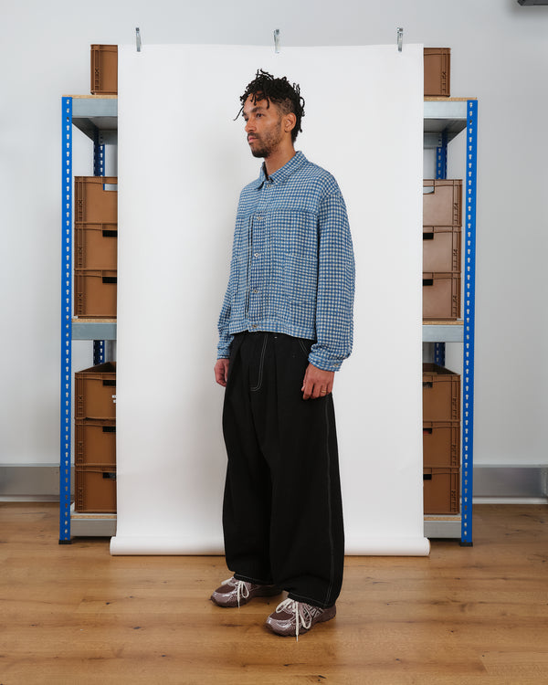 Story Mfg. Sundae Jacket - Indigo Wobbly Waffle