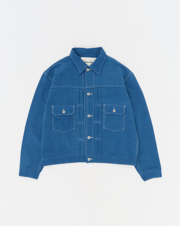 Story Mfg. Tuesday Jacket - Indigo Handloom