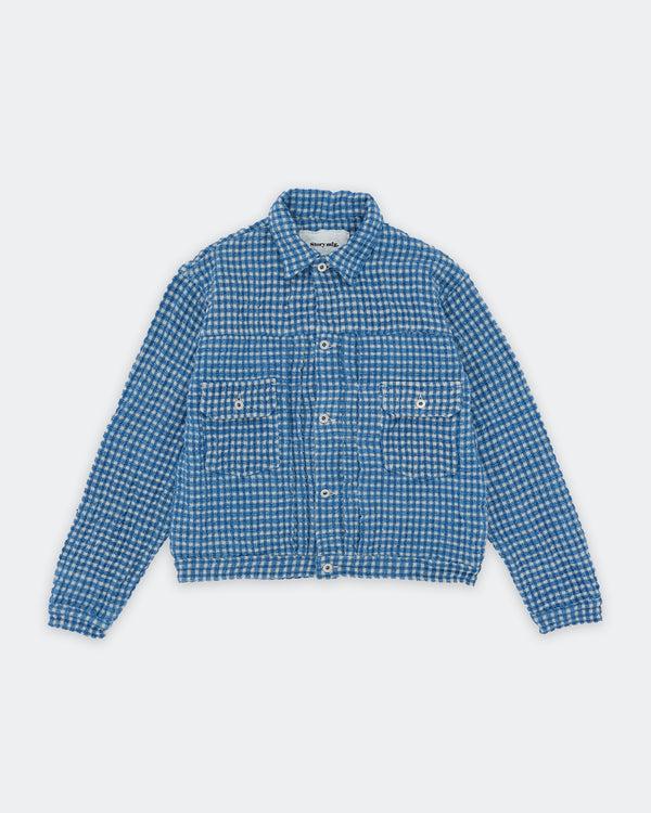 Story Mfg. Tuesday Jacket - Indigo Wobbly Waffle