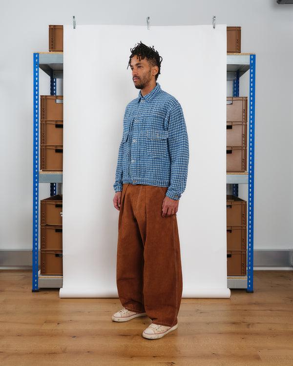 Story Mfg. Tuesday Jacket - Indigo Wobbly Waffle