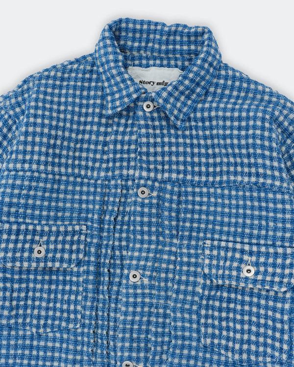 Story Mfg. Tuesday Jacket - Indigo Wobbly Waffle