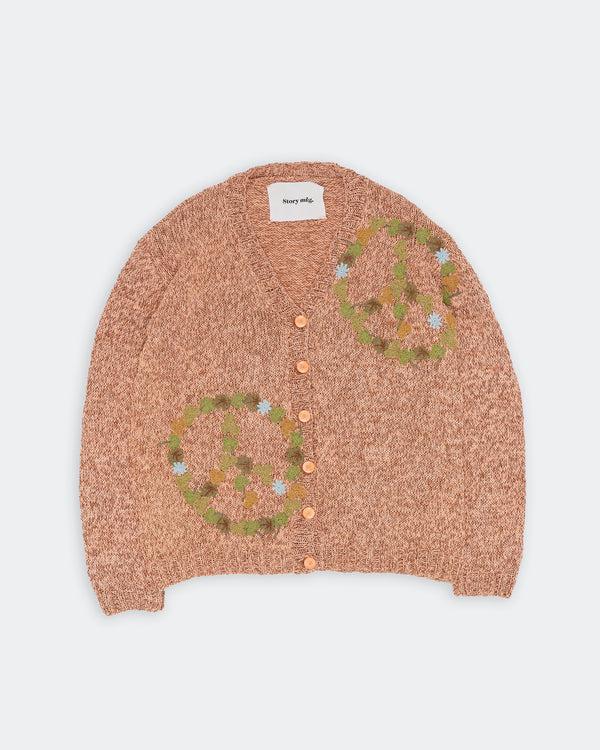 Story Mfg. Twinsun Knit Cardigan - Pink Peace