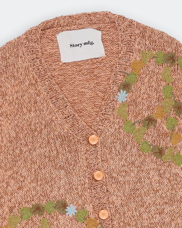 Story Mfg. Twinsun Knit Cardigan - Pink Peace