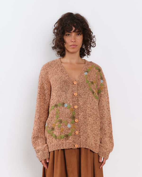 story mfg. Twinsun Knit Cardigan - Pink Peace