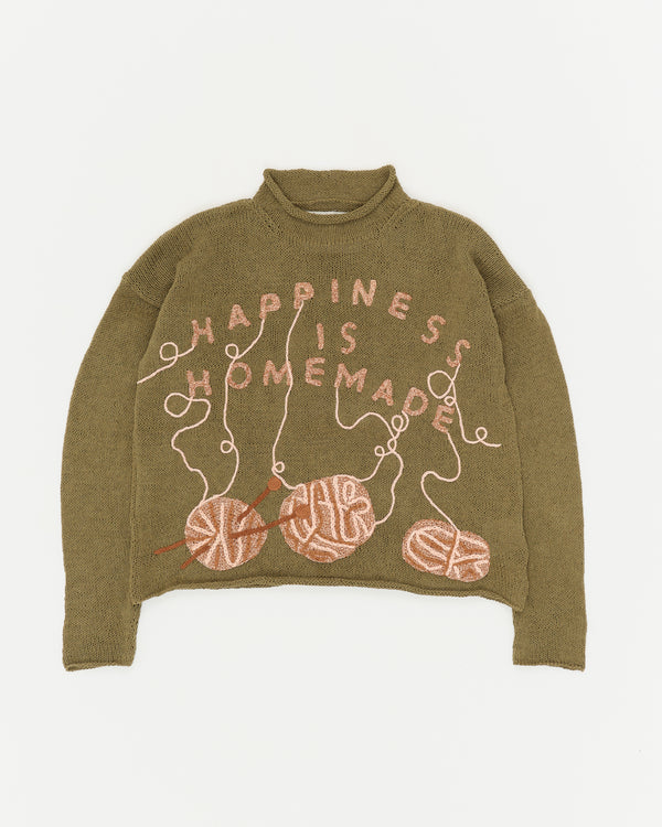 Story Mfg. Twinsun Knit Rollneck - Olive Homemade