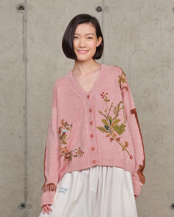 story mfg. Sunwell Knit Cardigan - Pink Diggin' The Earth