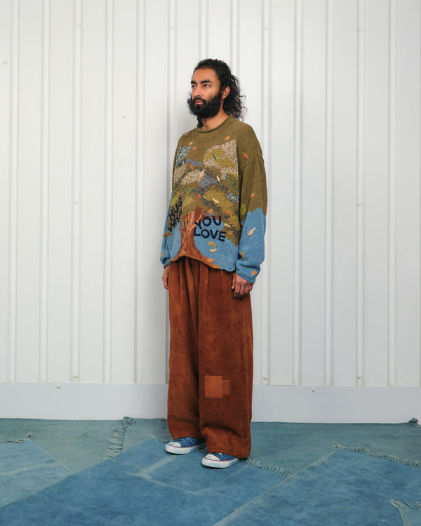 Story Mfg. Twinsun Knit Rollneck - Olive Hug What You Love