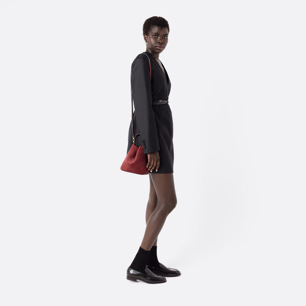 Stow Mini Curve Leather Crossbody Strap