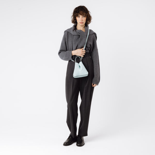 Stow Mini Curve Leather Crossbody Strap