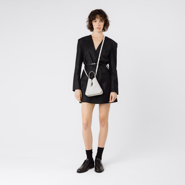 Stow Mini Curve Leather Crossbody Strap