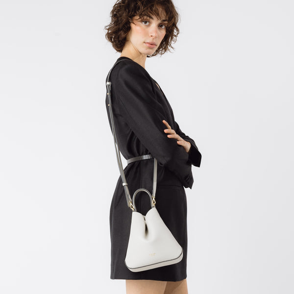 Stow Mini Curve Leather Crossbody Strap