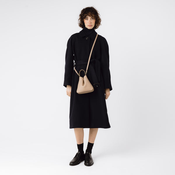 Stow Mini Curve Leather Crossbody Strap