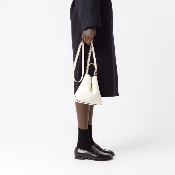 Stow Mini Curve Leather Crossbody Strap