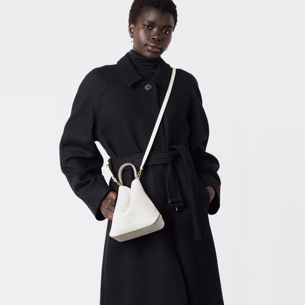 Stow Mini Curve Leather Crossbody Strap