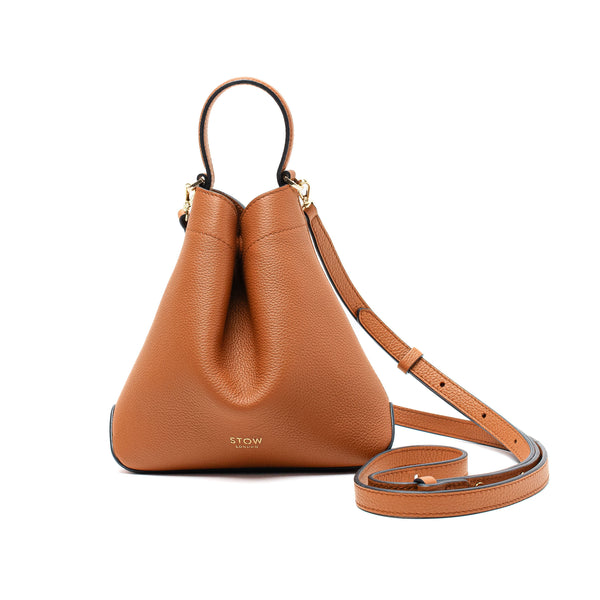 Stow Mini Curve Leather Crossbody Strap