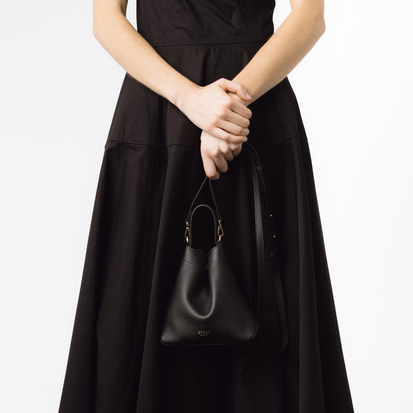 Stow Mini Curve Leather Crossbody Strap