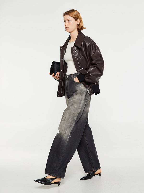 Stoy 2023F Super Baggy Fit Jeans In Black Trafalgar