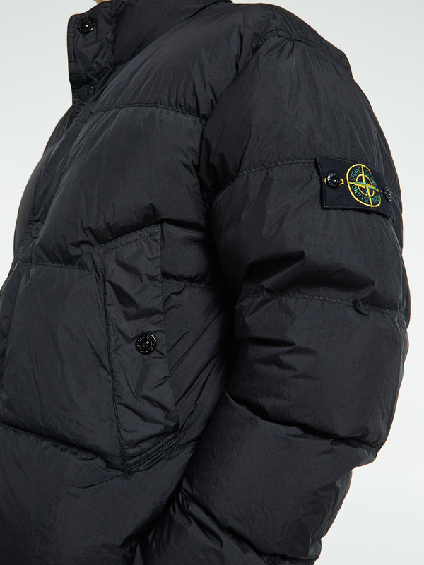 Stoy 4100010 Crinkle Reps NY Bomber Jacket In Black