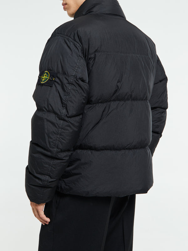 Stoy 4100010 Crinkle Reps NY Bomber Jacket In Black